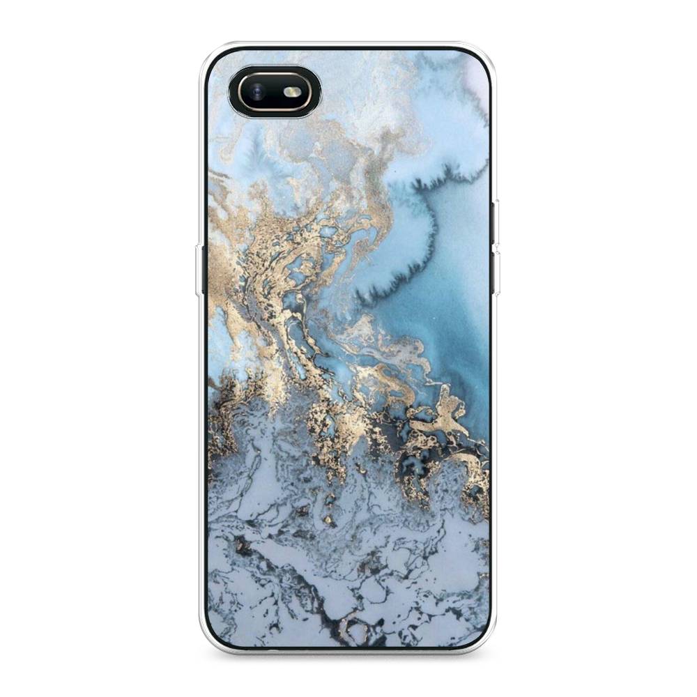 

Чехол Awog на Oppo A1k "Морозная лавина синяя", Разноцветный, 252150-3