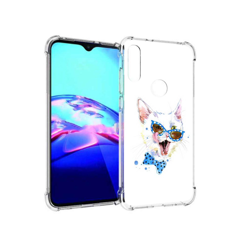

Чехол MyPads Tocco для Motorola Moto E белый кот (PT227064.345.229), Прозрачный, Tocco