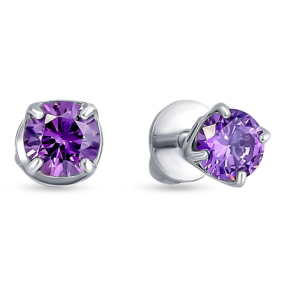 

Серьги из серебра 585Gold 702009742, фианит, 702009742