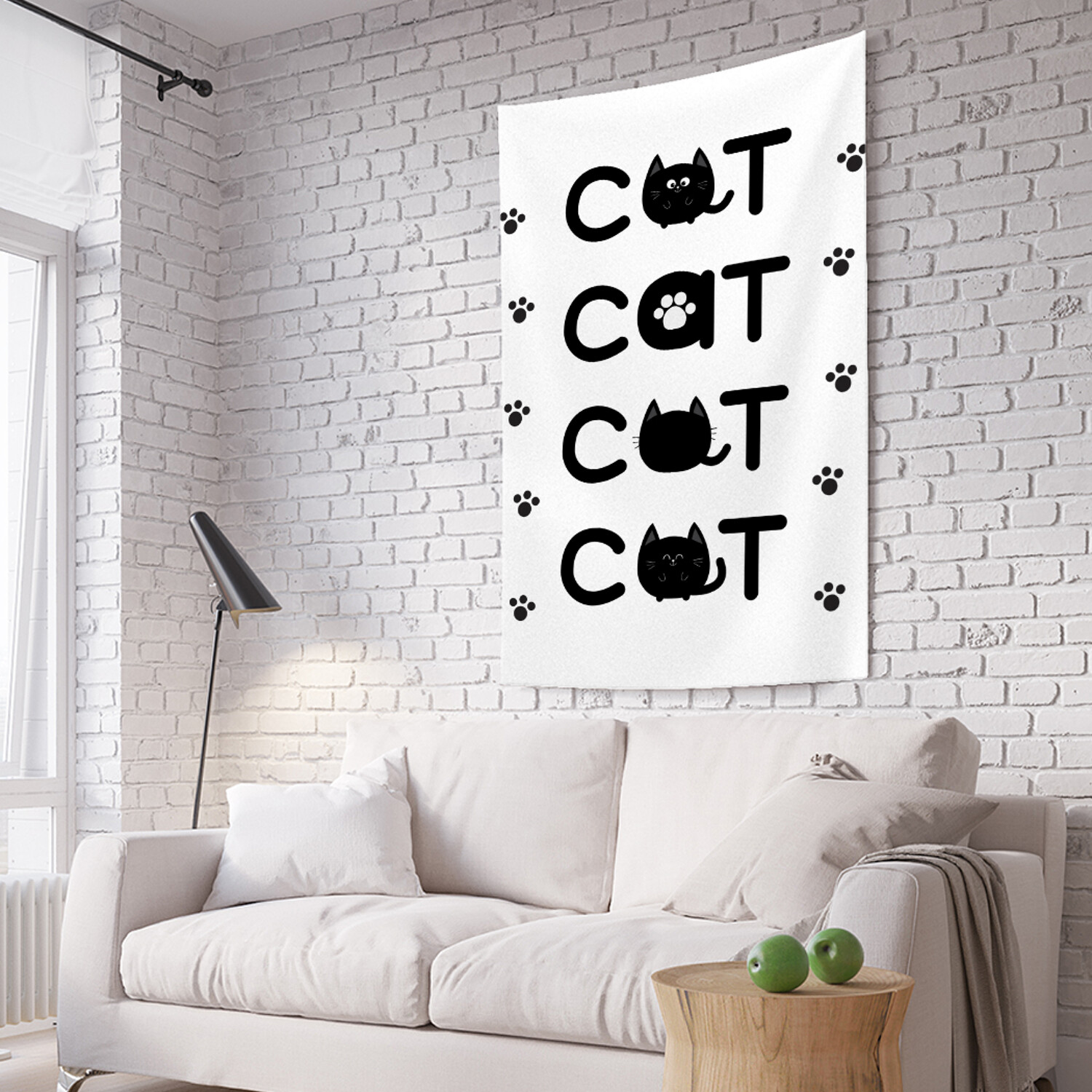 

Вертикальное фотопанно на стену JoyArty Кошачий след 150x200 см, Кошачий след
