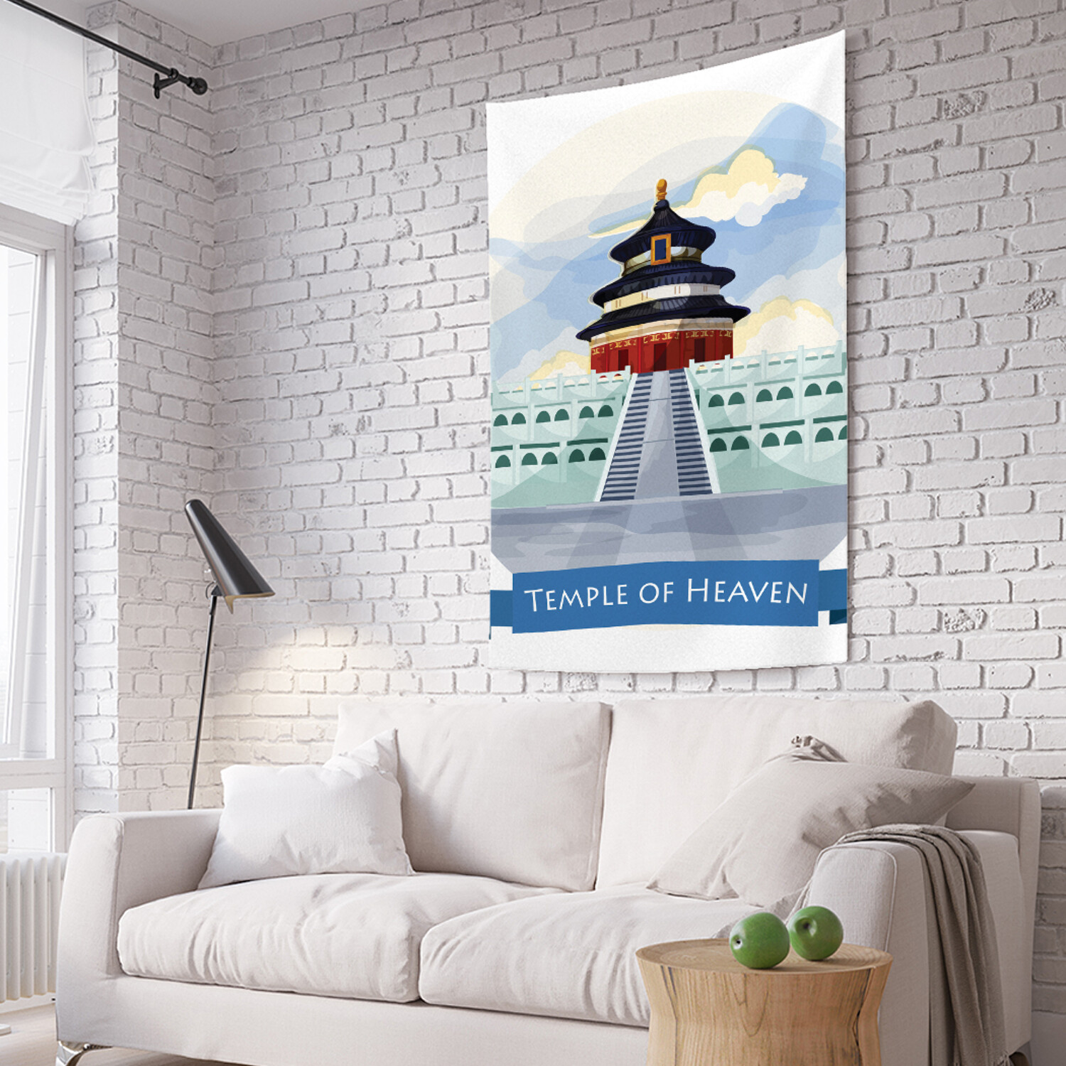 

Вертикальное фотопанно на стену JoyArty Храм Неба 150x200 см, Храм Неба