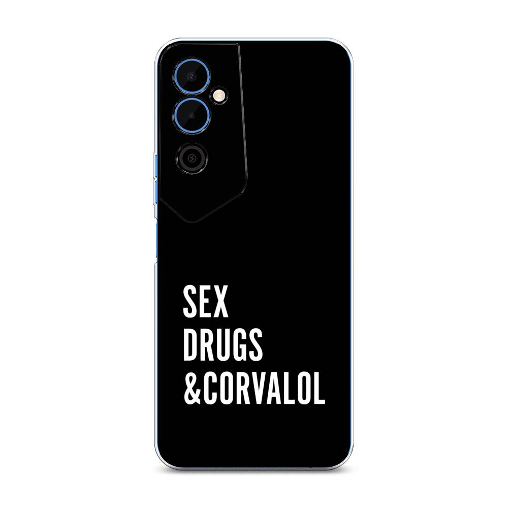 

Чехол на Tecno Pova Neo 2 "Corvalol", Черный;серый;белый, 302450-6