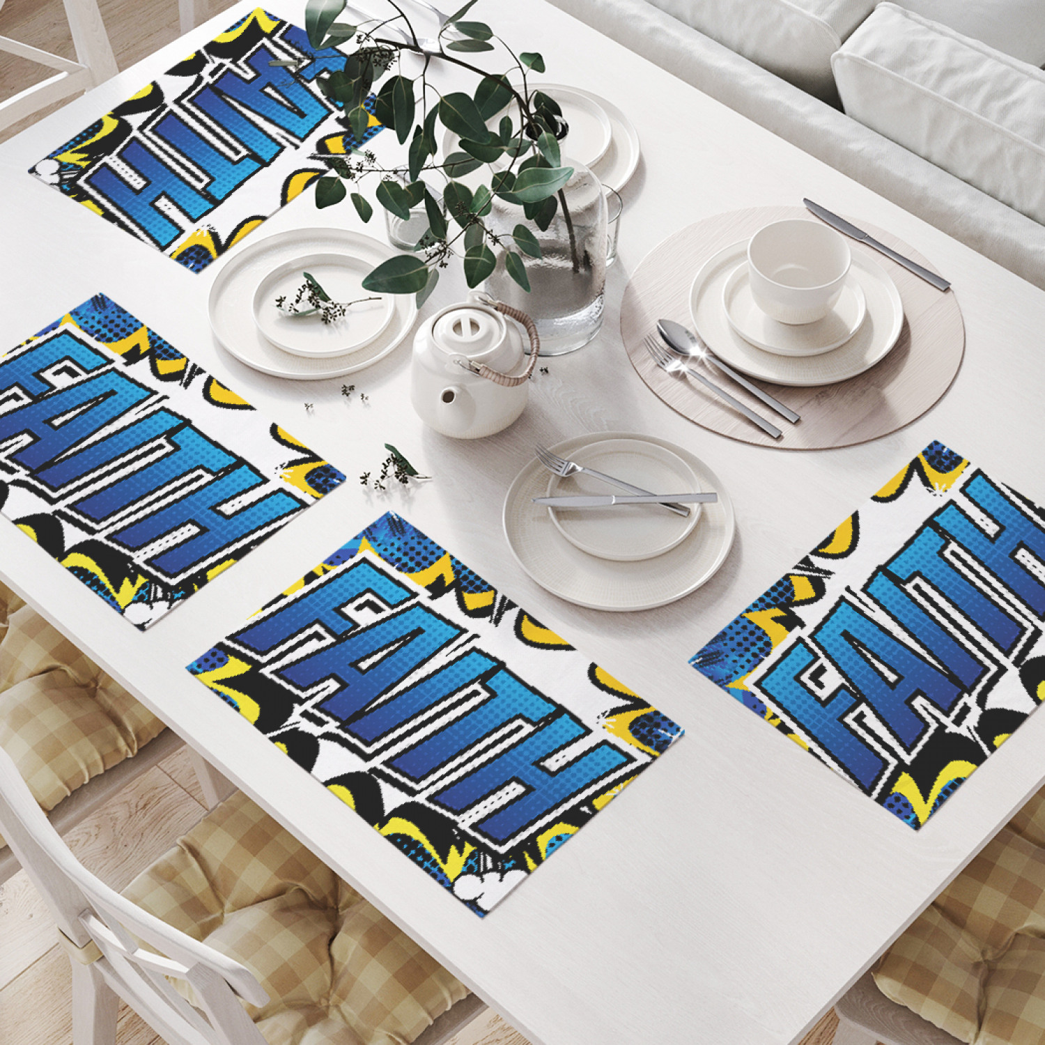 

Комплект салфеток JoyArty "Вера в стиле поп-арт" (32х46 см, 4 шт.), Вера в стиле поп-арт