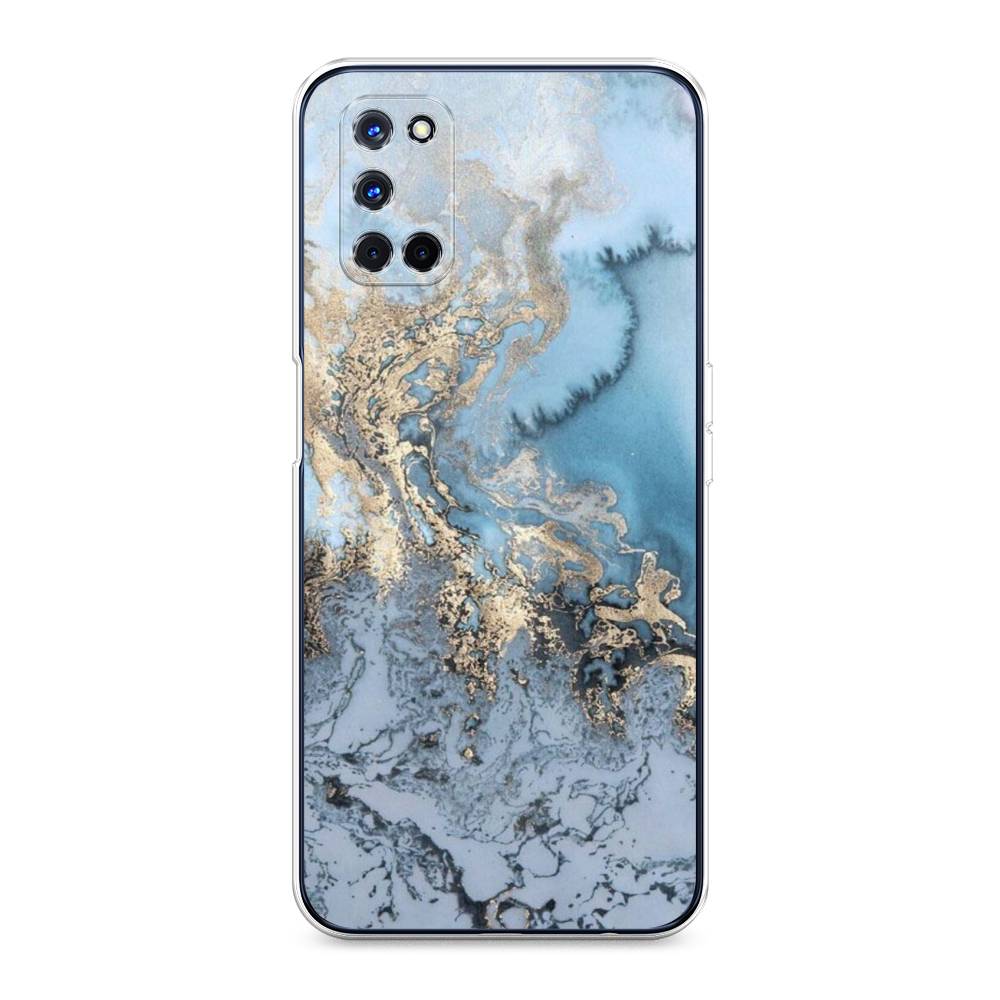 

Чехол Awog на Oppo A52 "Морозная лавина синяя", Разноцветный, 253150-3