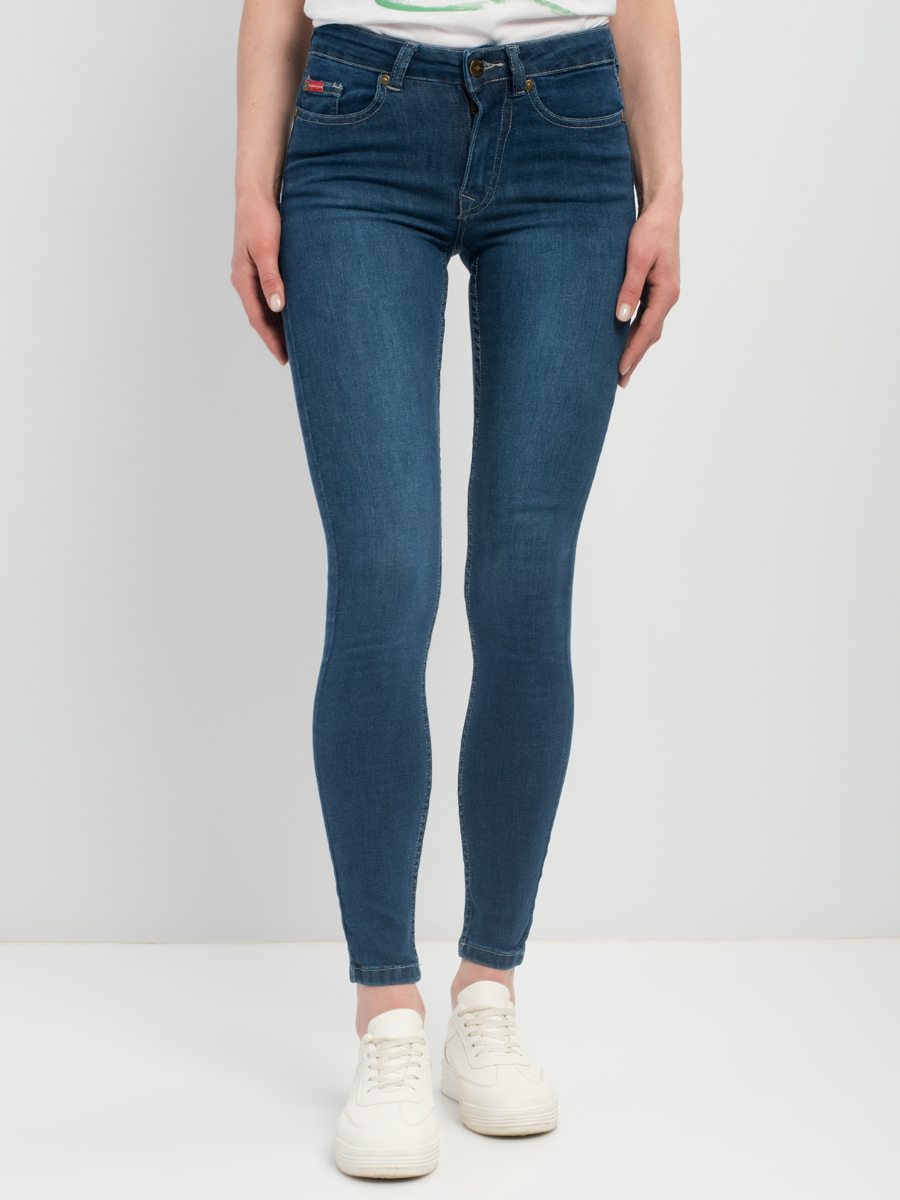

Джинсы женские Lee cooper mid skinny синие 27, mid skinny