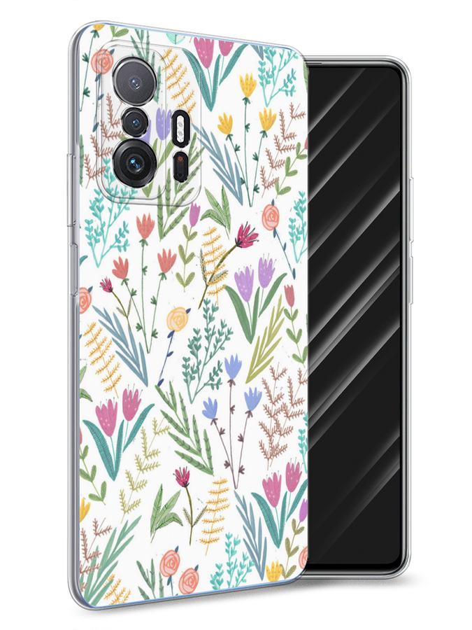 

Чехол Awog на Xiaomi Mi 11T/11T Pro "Полевые цветы рисунок", Разноцветный, 313750-8