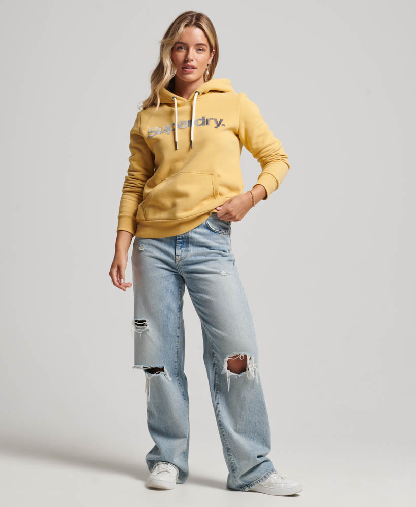 

Худи женское Superdry W2011973A желтое 8 (UK), Желтый, W2011973A