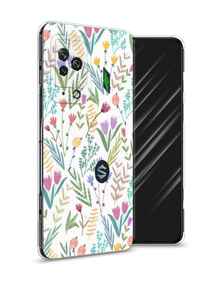 

Чехол Awog на Xiaomi Black Shark 5 Pro "Полевые цветы рисунок", Разноцветный, 314150-8