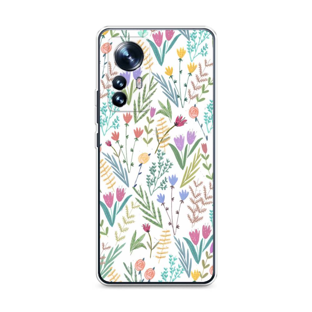

Чехол Awog на Xiaomi 12 "Полевые цветы рисунок", Разноцветный, 312350-8