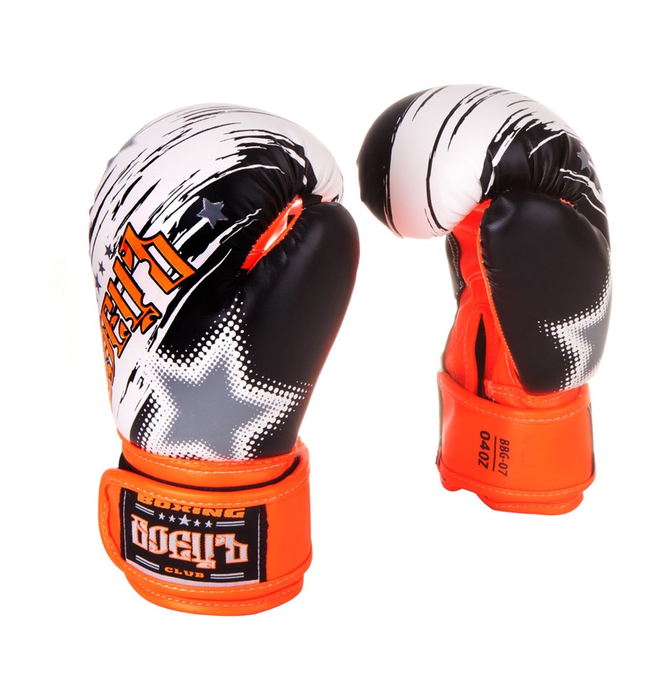 Боксерские перчатки БоецЪ BBG-07 DX Оранжевые 2 oz