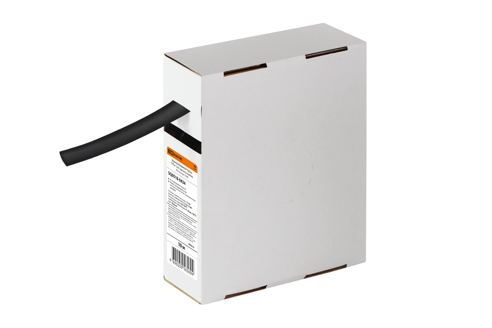 фото Термоусаживаемая трубка тутнг 12/6 черная в коробке (10 м/упак) tdm tdm electric