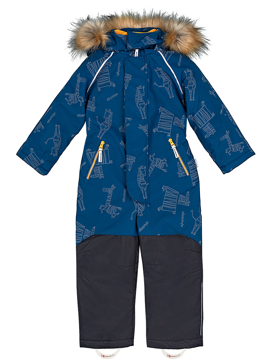 

Комбинезон детский NIKASTYLE 8з3322 цв. голубой; черный р. 104, 8з3322