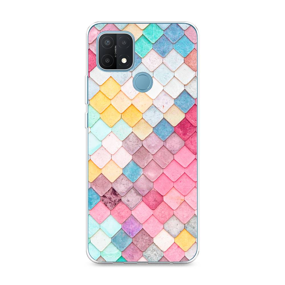 

Чехол Awog на Oppo A15/A15s "Нежные ромбики", Разноцветный, 254750-4