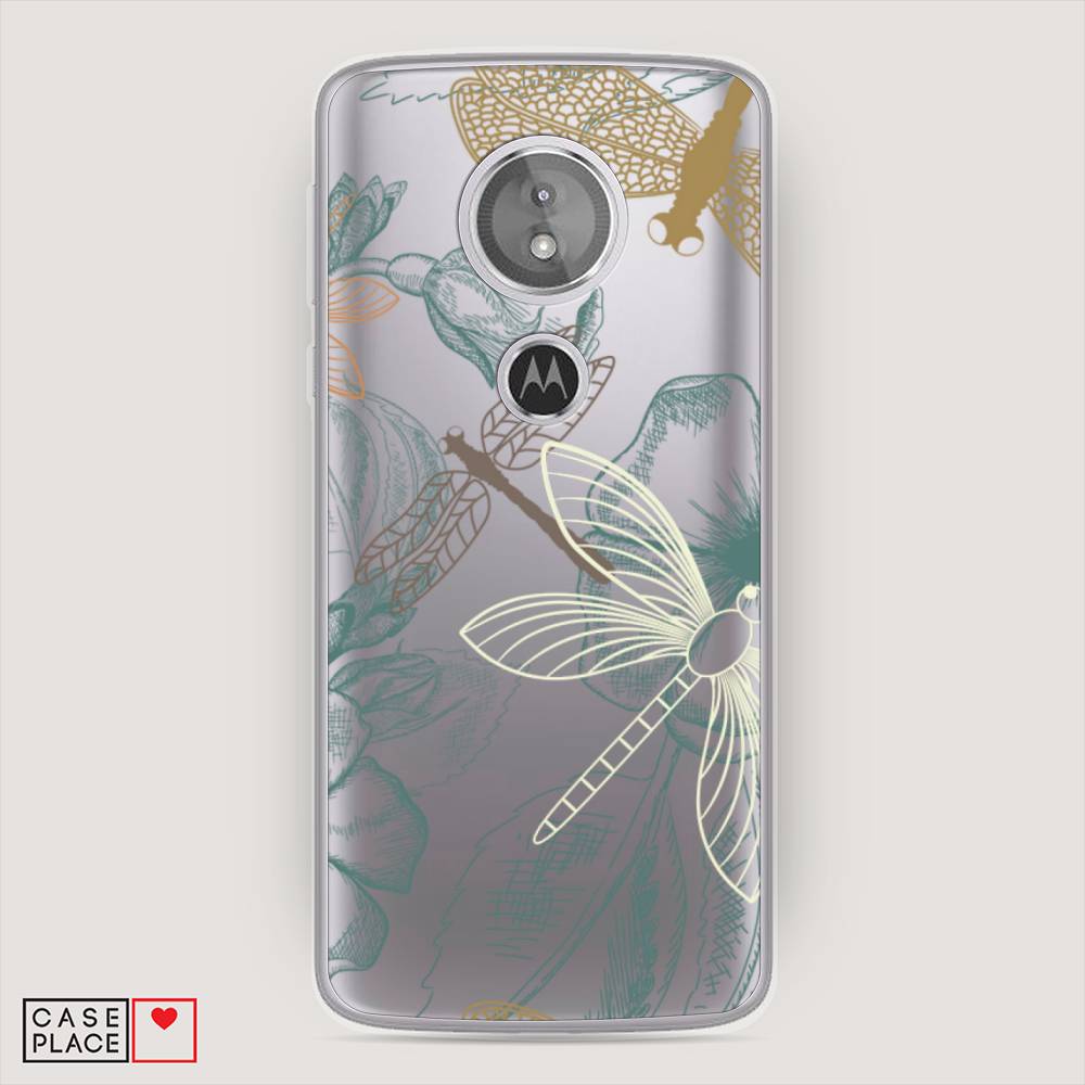 

Чехол Awog на Motorola Moto G6 Play / Моторола Мото G6 Плэй "Тени стрекоз", Разноцветный, 240950-8