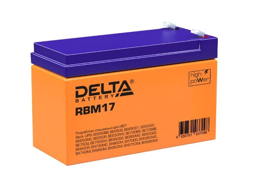 Аккумулятор для ИБП Delta 9 А/ч 12 В (RBM17)