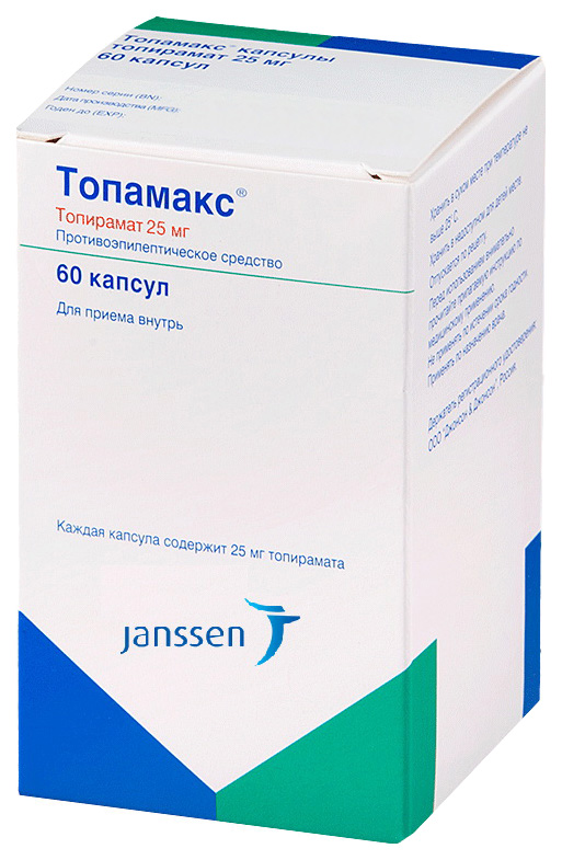 Купить Топамакс капс 25 мг 60 шт., Janssen