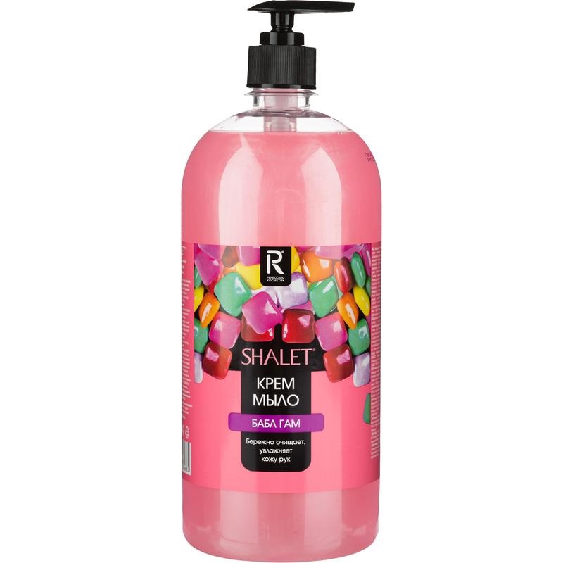 

Мыло-крем жидкое Shalet Бабл Гам,1л, флакон с дозатором, 8шт.