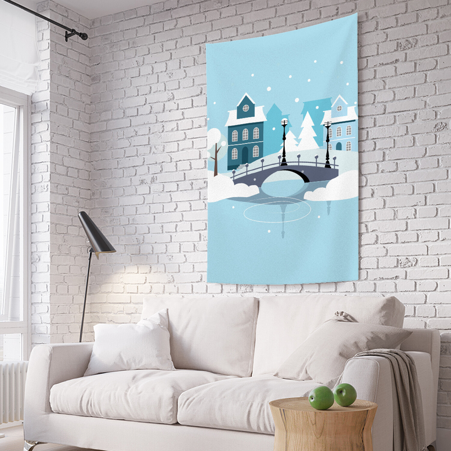 

Вертикальное фотопанно на стену JoyArty Старый мост над затокой 150x200 см, Старый мост над затокой
