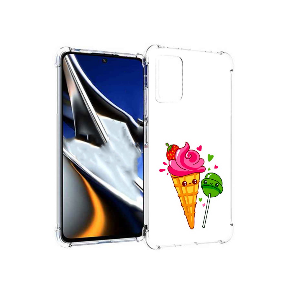 

Чехол MyPads Tocco для Xiaomi Poco X4 Pro 5G Вкусняшки, Прозрачный, Tocco