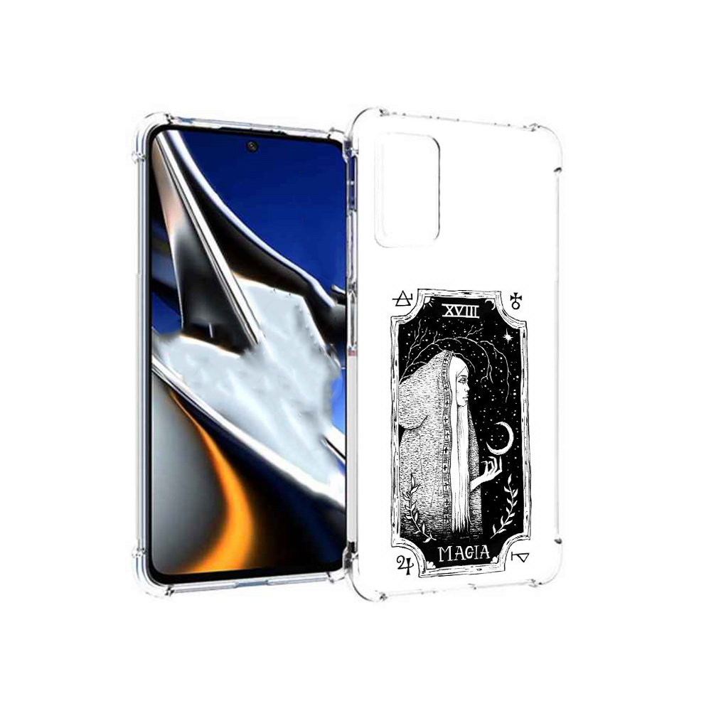 

Чехол MyPads Tocco для Xiaomi Poco X4 Pro 5G лунная магия, Прозрачный, Tocco