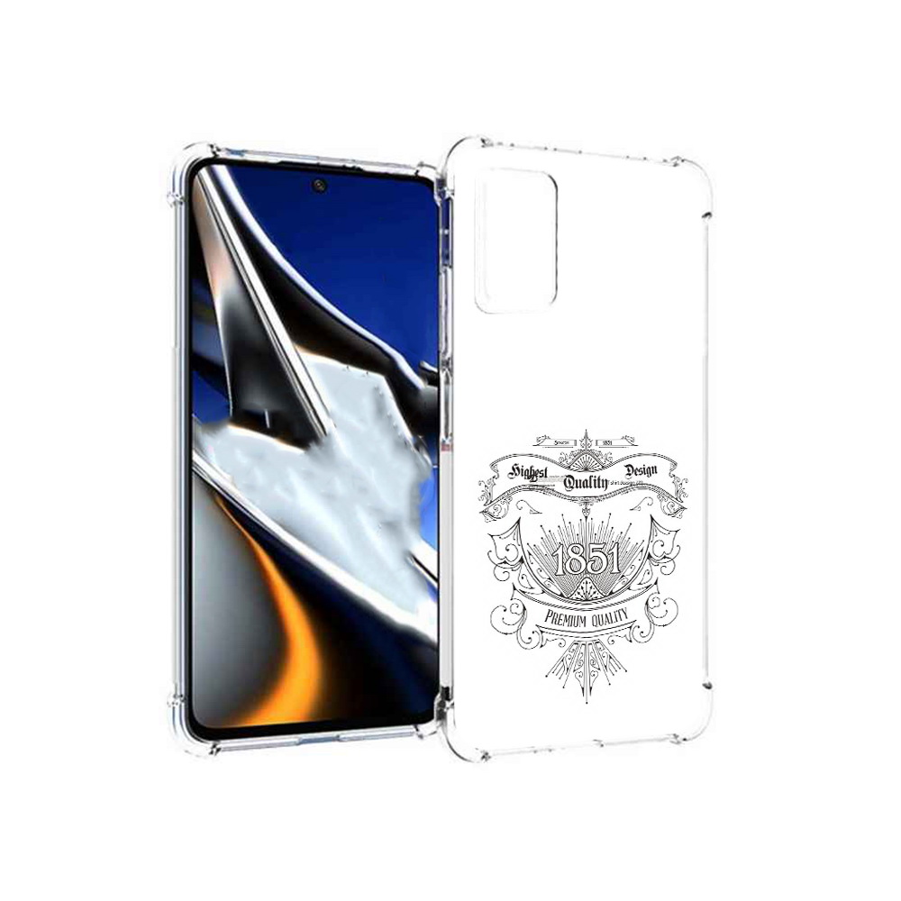 

Чехол MyPads Tocco для Xiaomi Poco X4 Pro 5G логотип 1851 год, Прозрачный, Tocco