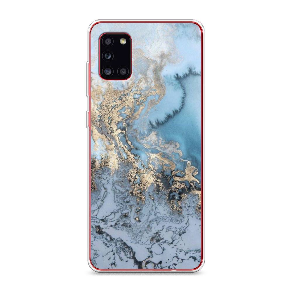 фото Чехол awog "морозная лавина синяя" для samsung galaxy a31