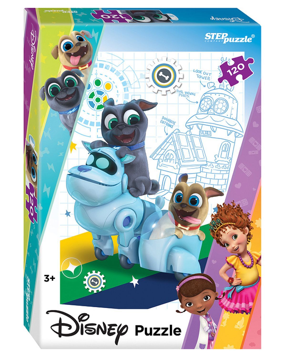 

Пазл 120 детали DISNEY Веселые мопсы, 75169