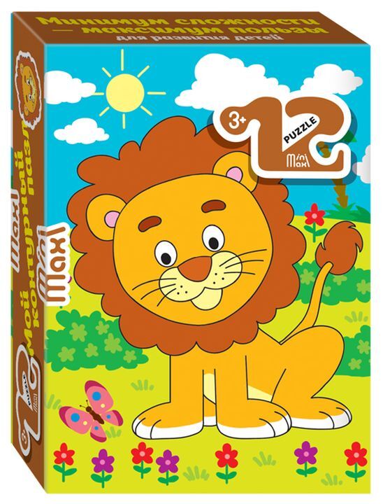 

Пазл Step Puzzle 12 Mini-maxi Львенок, 86003