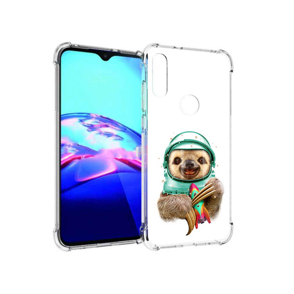 

Чехол MyPads Tocco для Motorola Moto E Ленивец астронавт (PT227064.345.104), Прозрачный, Tocco