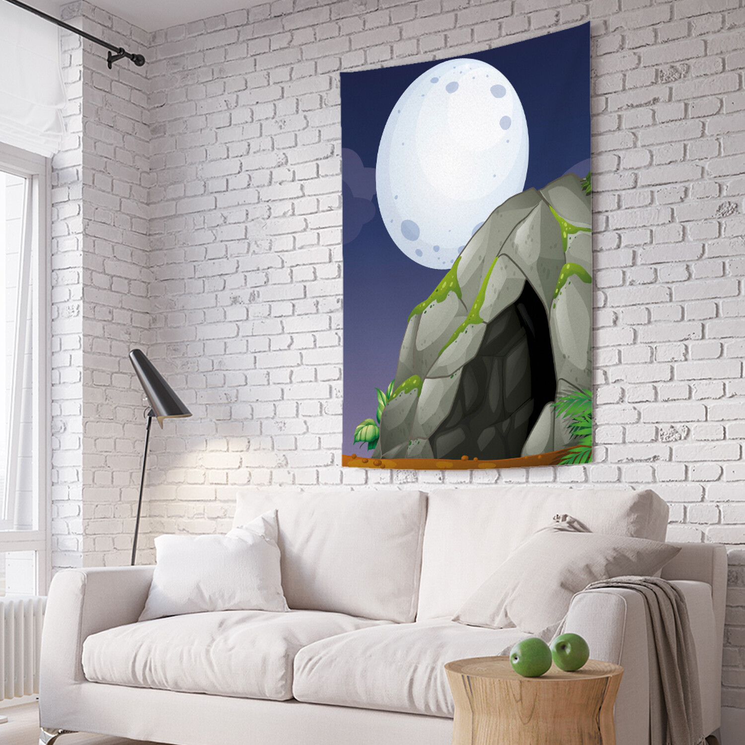 

Вертикальное фотопанно на стену JoyArty Луна над пещерой 150x200 см, Луна над пещерой