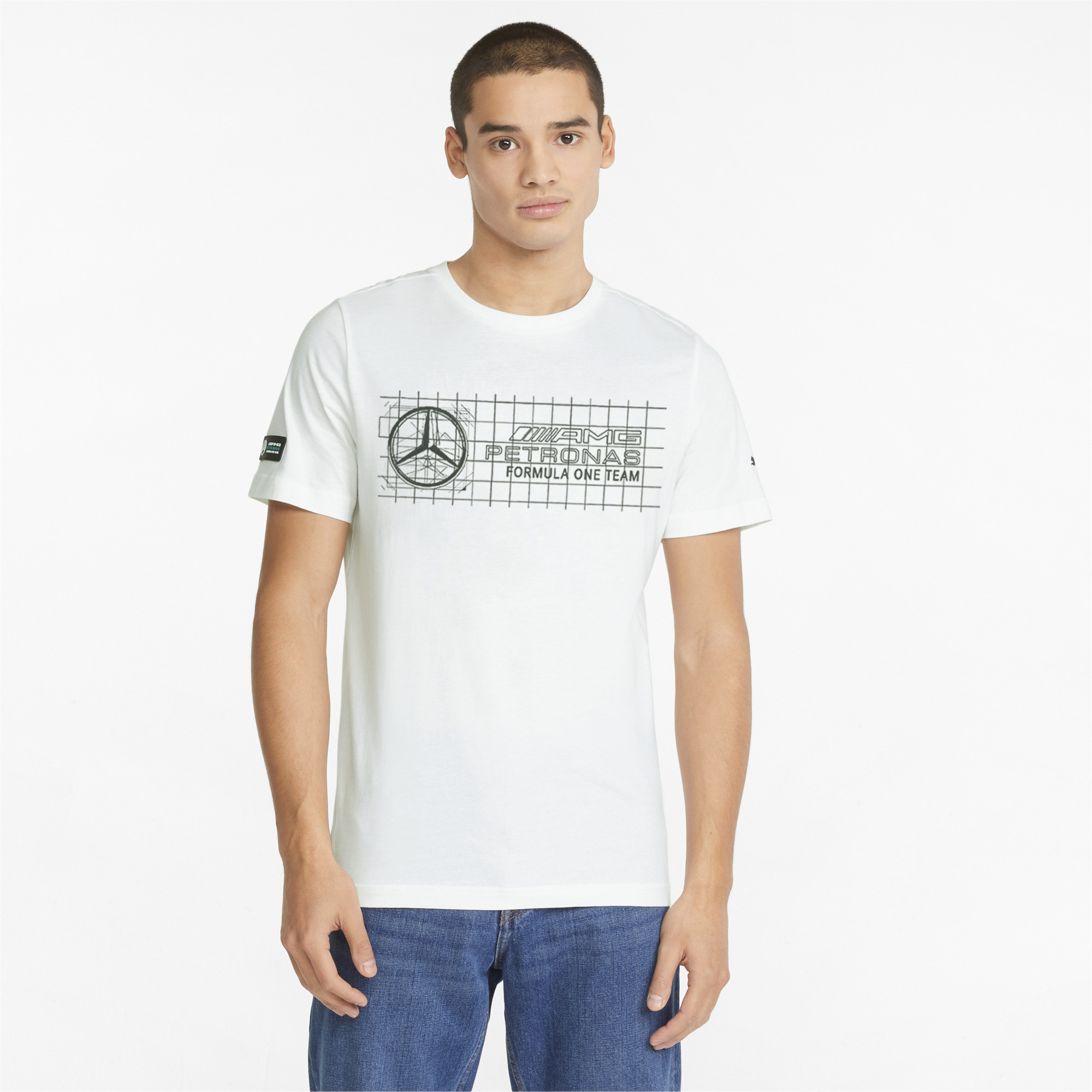 

Футболка мужская PUMA Mapf1 Logo Tee + белая M, Mapf1 Logo Tee +