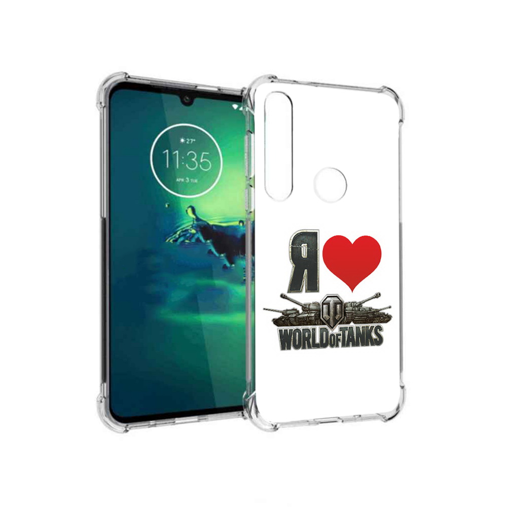 

Чехол MyPads Tocco для Motorola Moto G8 Plus я люблю ворлд оф танк (PT227062.344.702), Прозрачный, Tocco