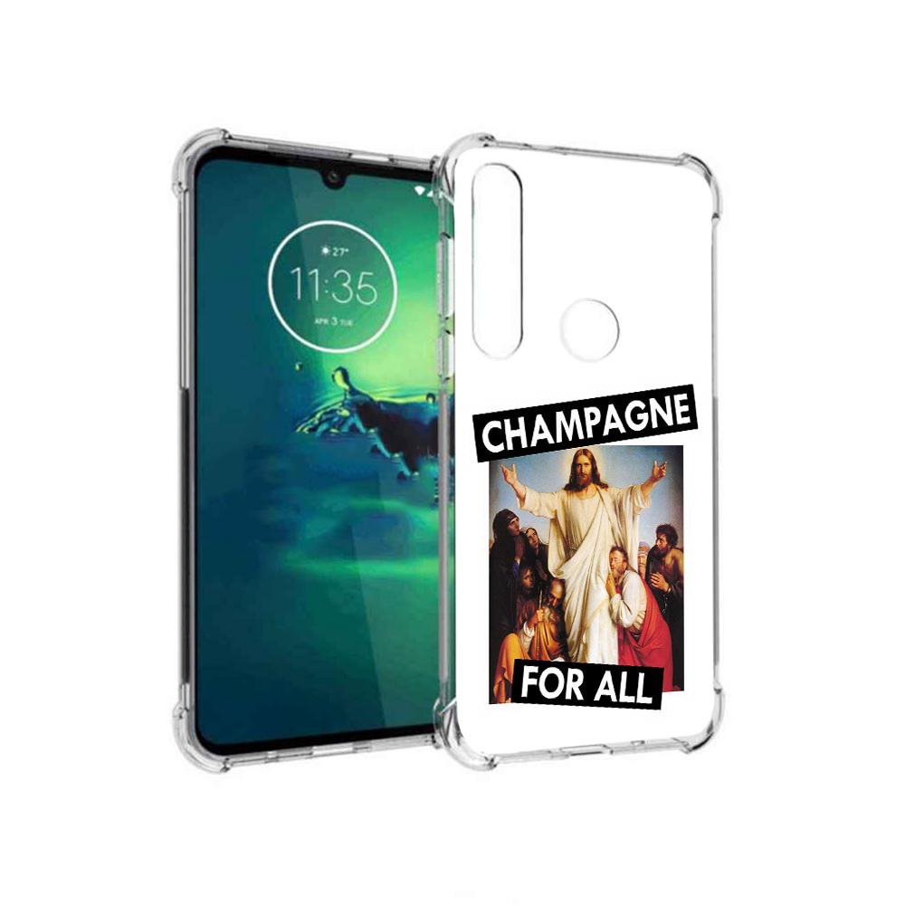 

Чехол MyPads Tocco для Motorola Moto G8 Plus шампанское (PT227062.344.697), Прозрачный, Tocco