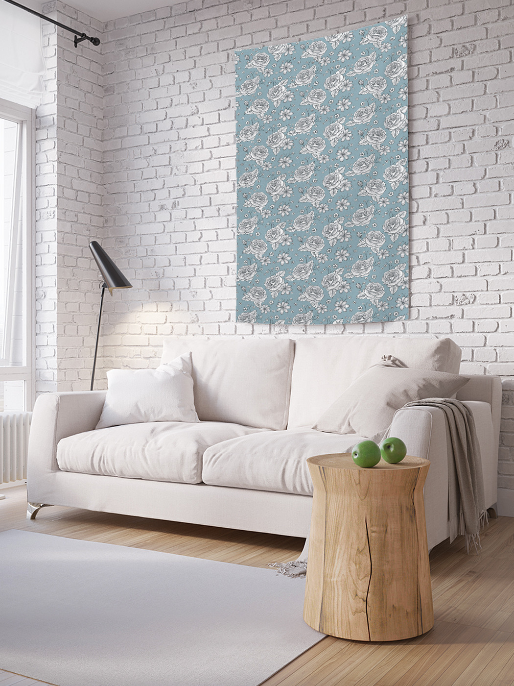

Вертикальное фотопанно на стену JoyArty Контурные розы 100x150 см, Контурные розы
