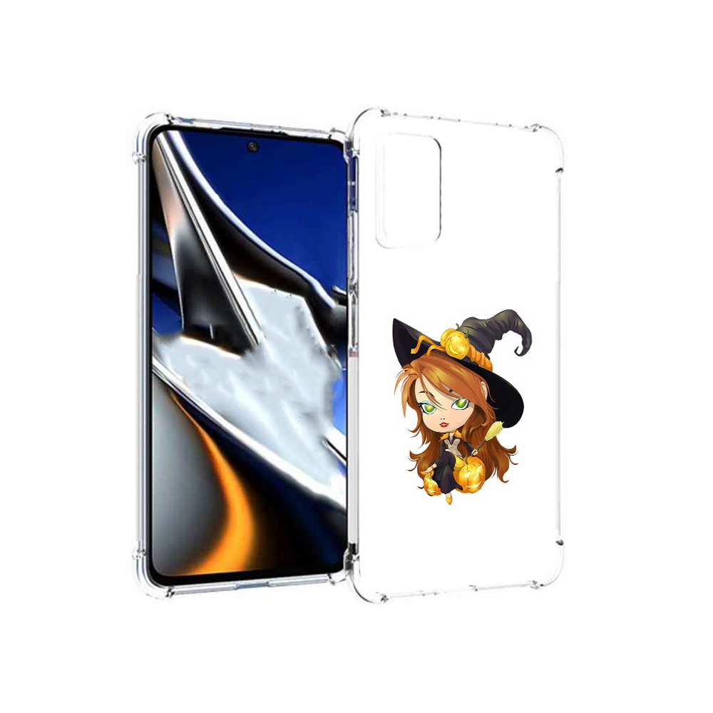 

Чехол MyPads Tocco для Xiaomi Poco X4 Pro 5G Ведьмочка, Прозрачный, Tocco