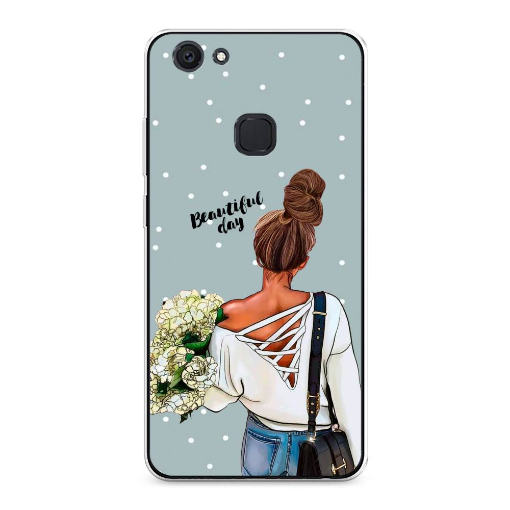 

Чехол Awog на Vivo V7 Plus "Beautiful day", Голубой;коричневый;бежевый, 260750-6