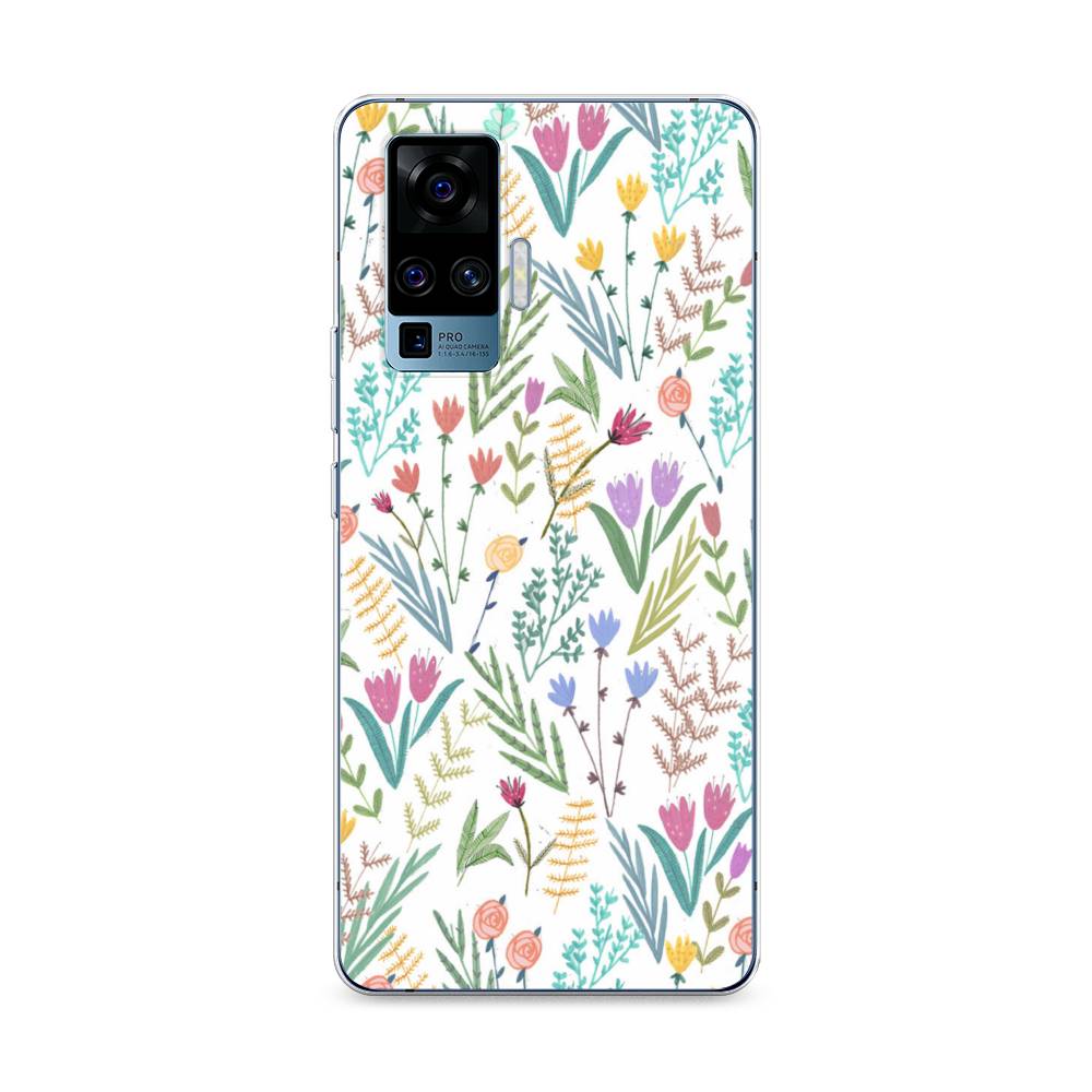 

Чехол Awog на Vivo X50 Pro "Полевые цветы рисунок", Разноцветный, 262350-8