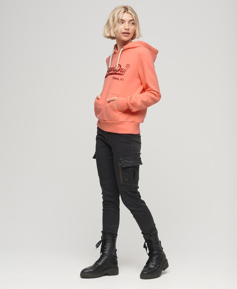

Худи женское Superdry W2011959A оранжевое 8 UK, Оранжевый, W2011959A