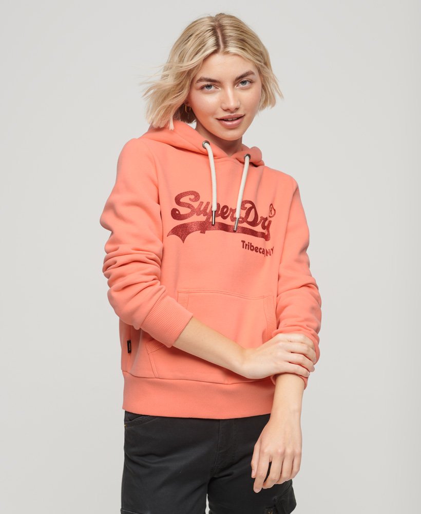 

Худи женское Superdry W2011959A оранжевое 6 UK, Оранжевый, W2011959A