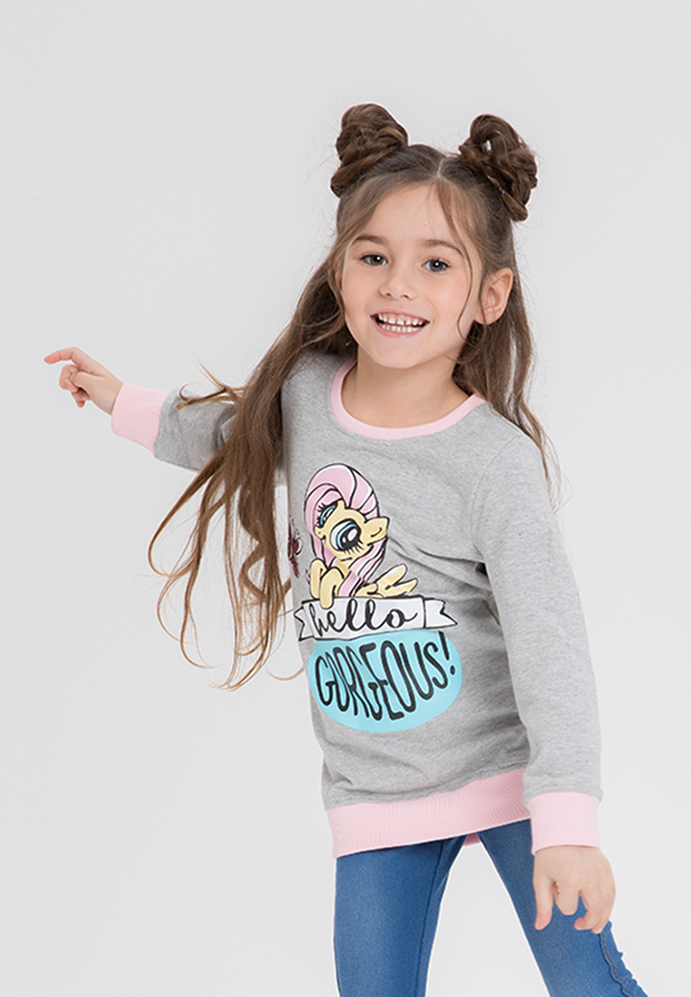 фото Толстовка детская my little pony ss19mlp020536 серый р.98