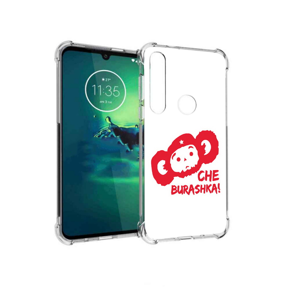 

Чехол MyPads Tocco для Motorola Moto G8 Plus чебурашка (PT227062.344.672), Прозрачный, Tocco