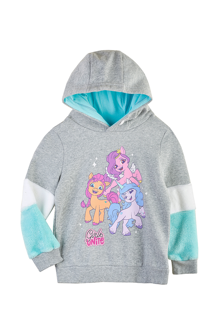 фото Толстовка детская my little pony aw21mlp033332 светло-серый р.122