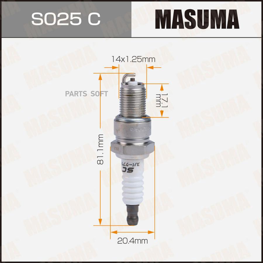 

Свеча зажигания MASUMA Bpr5Es-11 4424 s025c