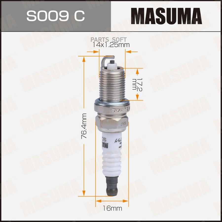 Свеча зажигания MASUMA Bkr5Ey-11 2355 s009c