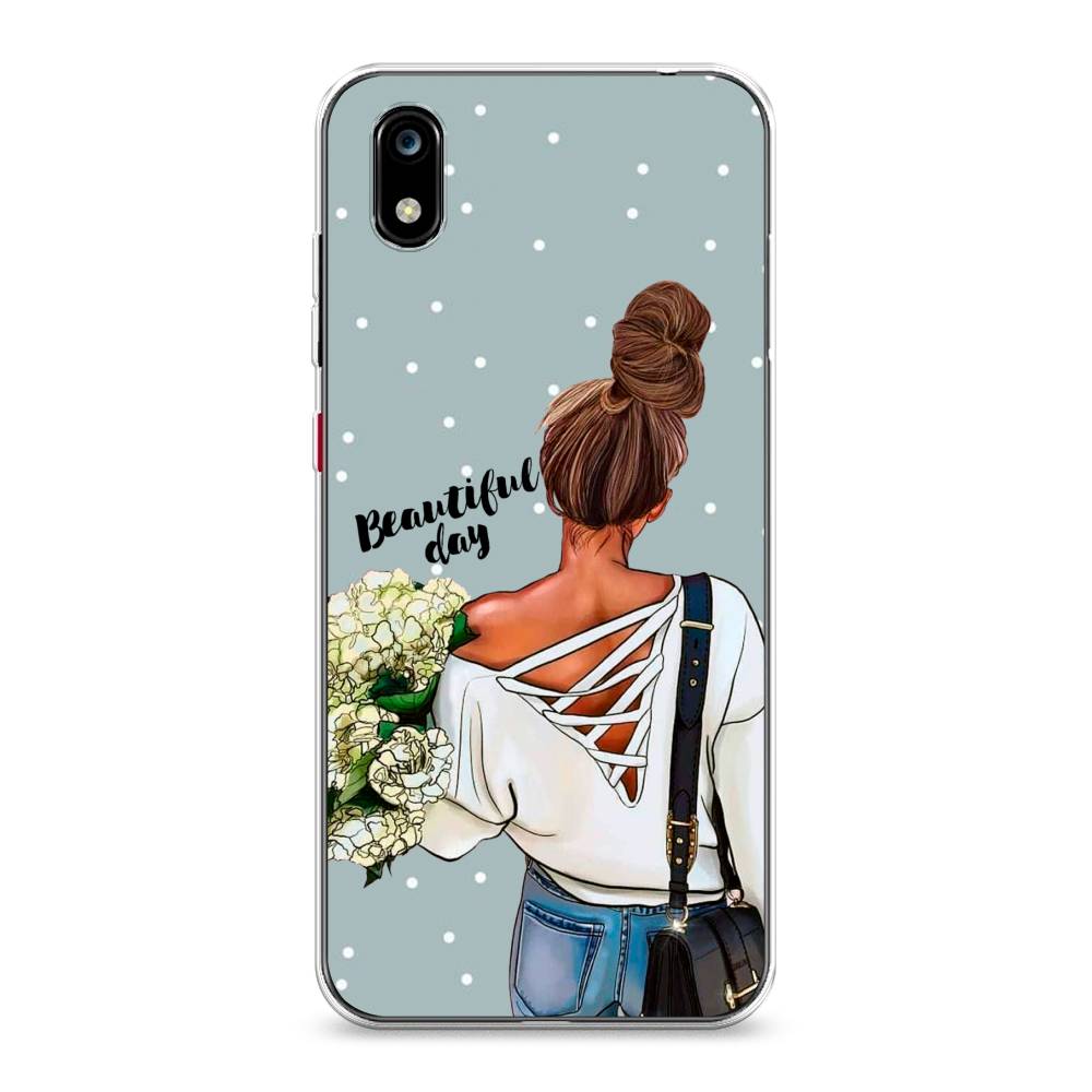 

Чехол Awog на ZTE Blade A7 2019 / ЗТЕ Блэйд A7 2019 "Beautiful day", Голубой;коричневый;бежевый, 133150-6