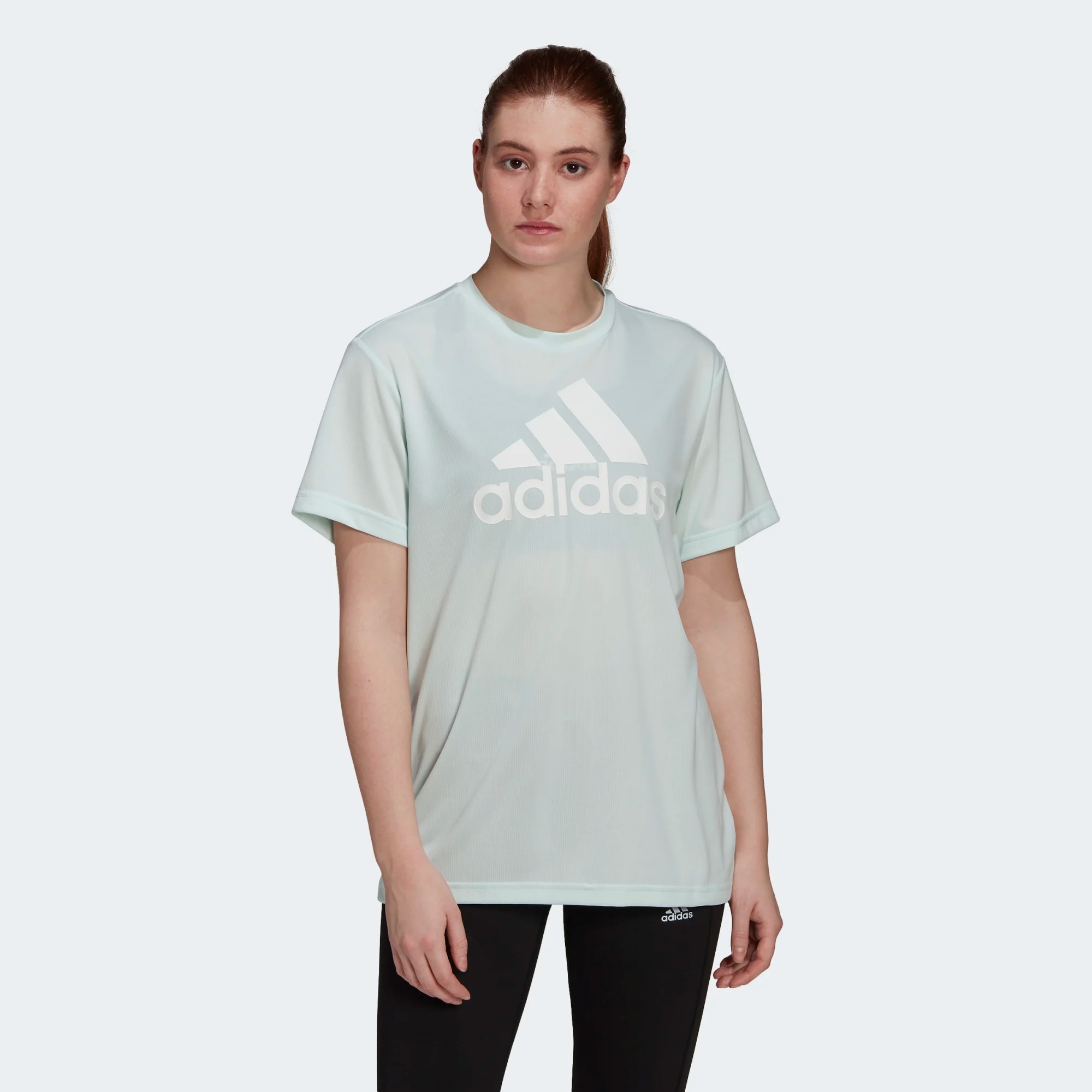 фото Футболка женская adidas w bl boyf tee зеленая xl