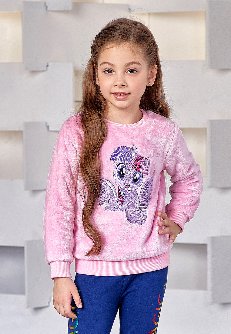 фото Толстовка детская my little pony aw20mlp1033236 розовый р.134