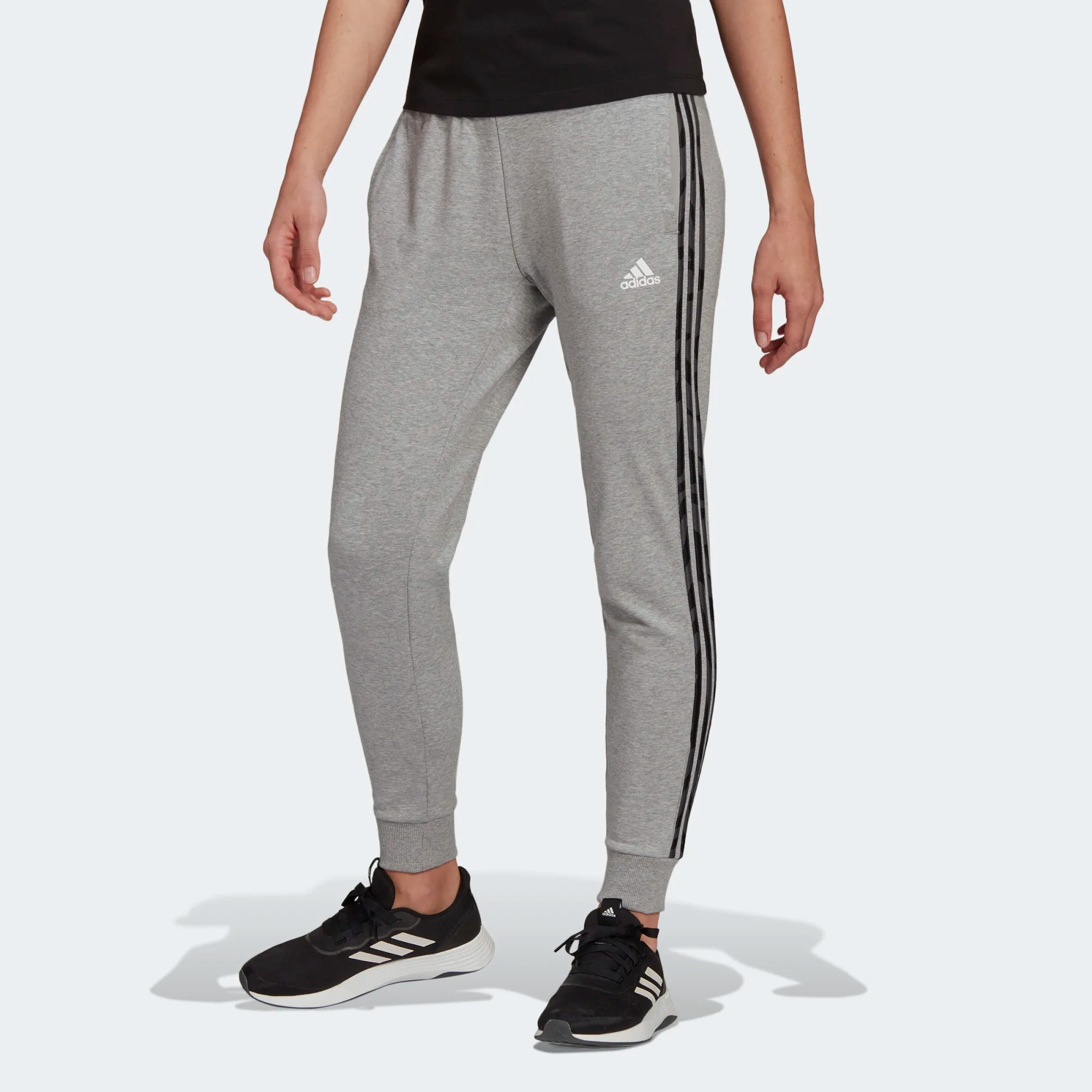 фото Спортивные брюки женские adidas tiger print pants серые 2xl