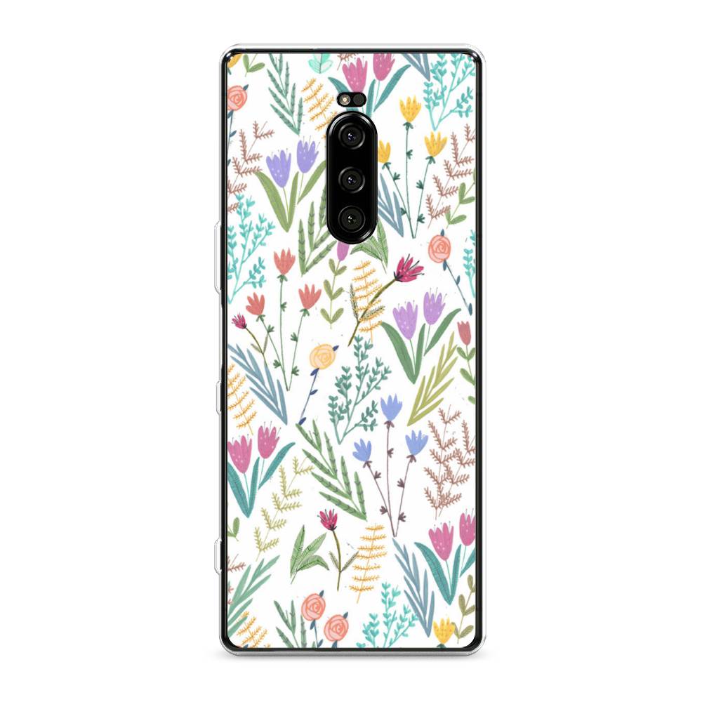 

Чехол Awog на Sony Xperia XZ4/Xperia 1 "Полевые цветы рисунок", Разноцветный, 53850-8