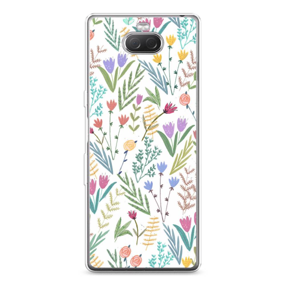 

Силиконовый чехол "Полевые цветы рисунок" на Sony Xperia XA3 Ulta, 53950-8
